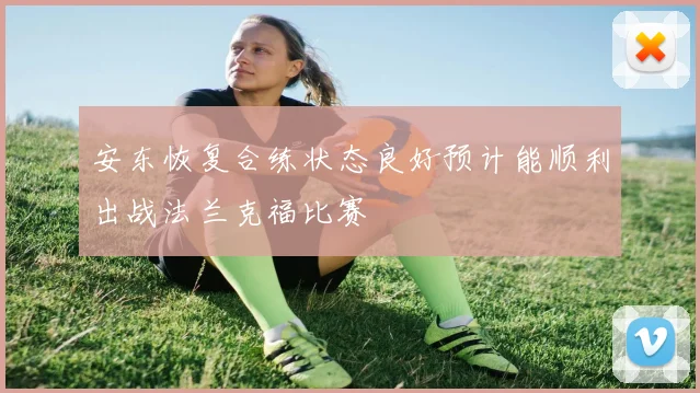 安东恢复合练状态良好预计能顺利出战法兰克福比赛